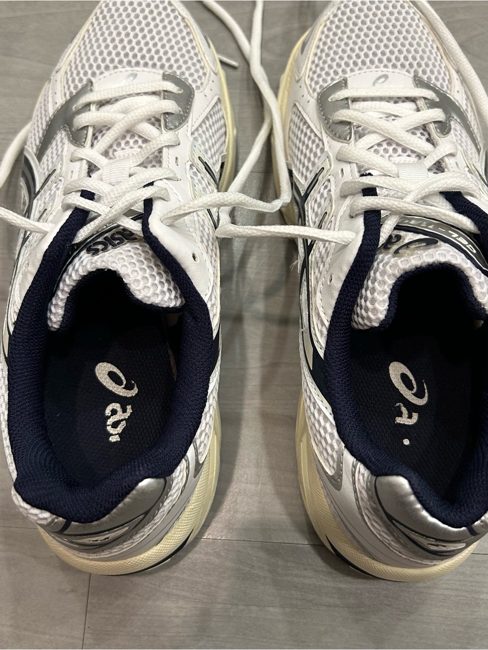 Asics Gel-1130 Womens Sz 10 Midnight Navy White Athletic Running Shoes Sneakers - Picture 8 of 9